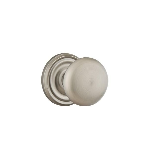 Emtek Providence Knob 2-3/8 in Backset Privacy With Regular Rose for 1-1/4 in to 2 in Door Pewter Finish 8200PUS15A - main